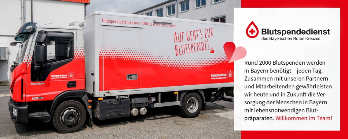 Fahrer (m/w/d) mit Unterstützung im Blutspendeteam, 1. Bild